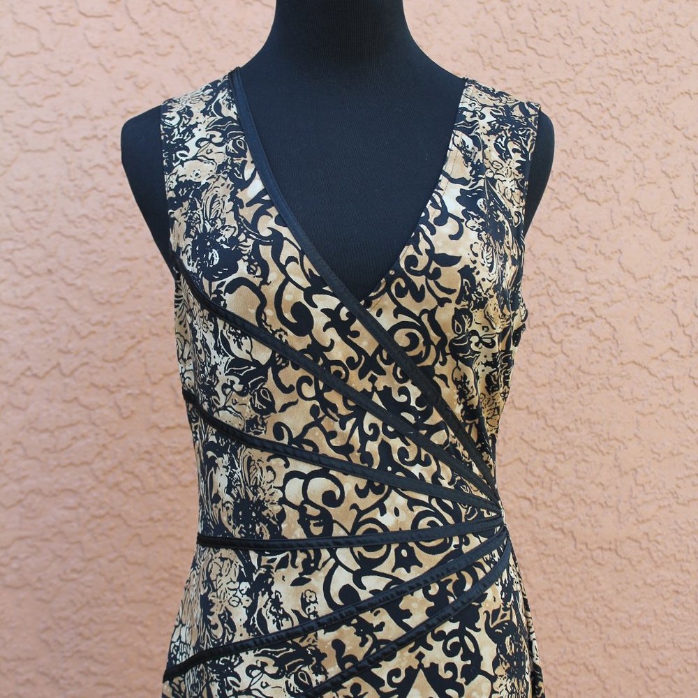 Black and gold dress